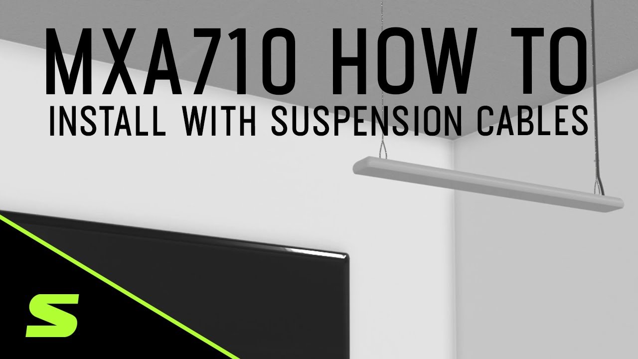 Shure MXA710 How To Install the Flush Mount Kit