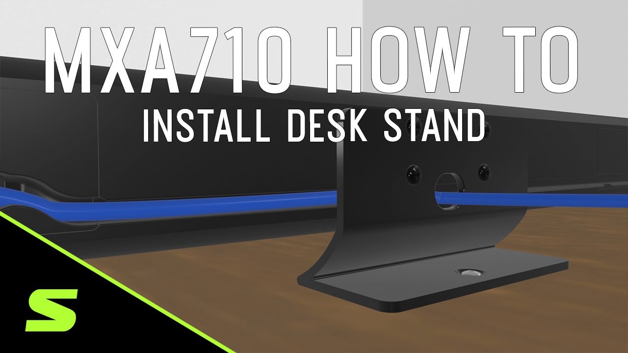 Shure MXA710 How To Install the Desk Stand